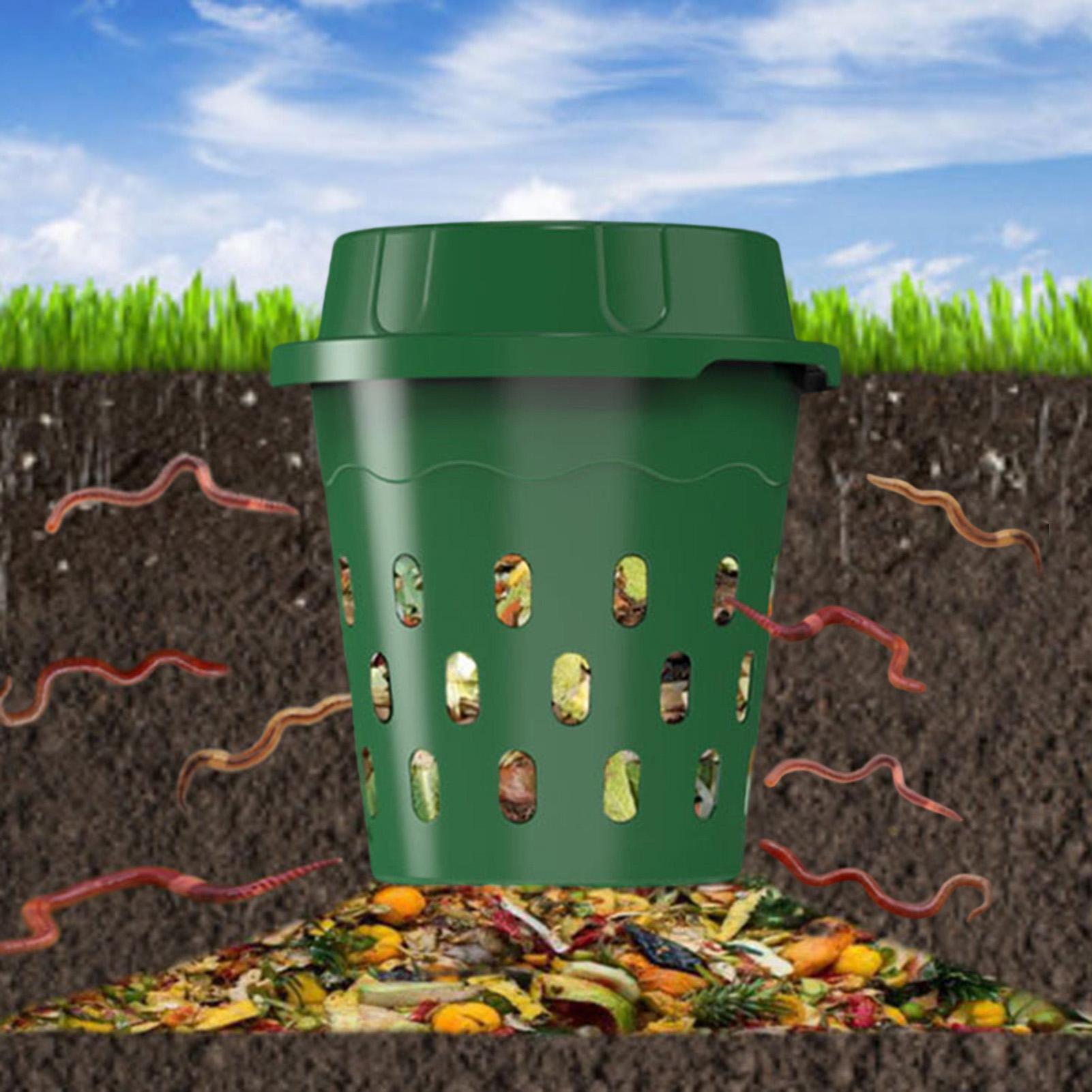 Compost Bin - inground worm composter under soil fertilizer