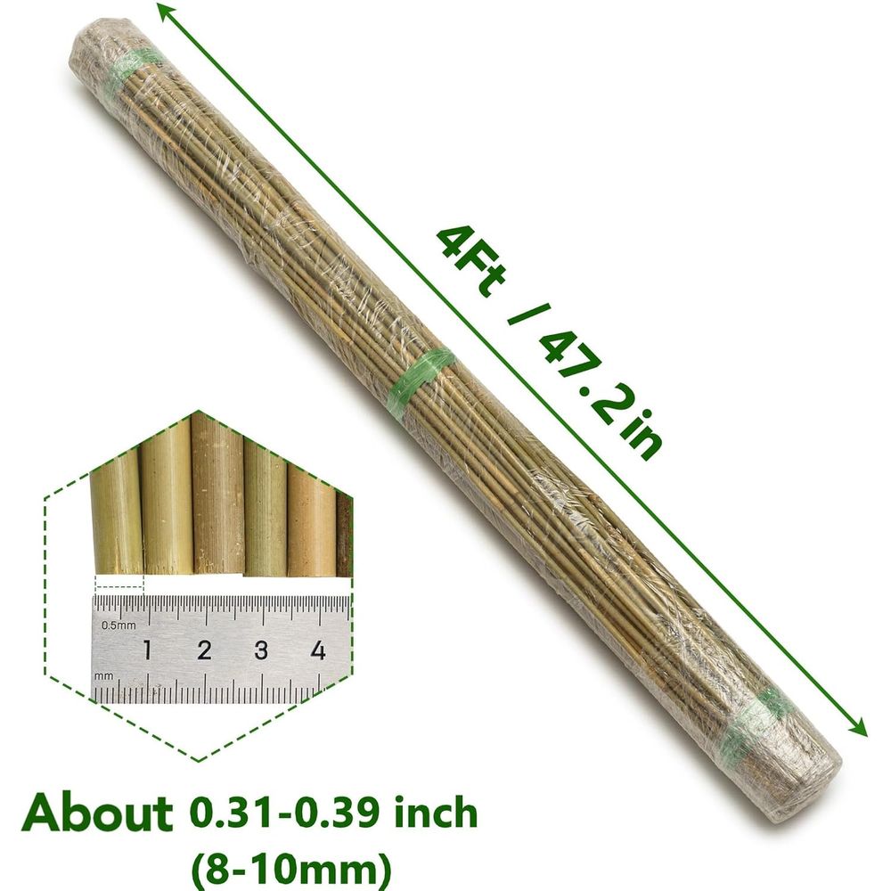 70-Pack 4-Foot Natural Bamboo  - Plant Support Stake review and price