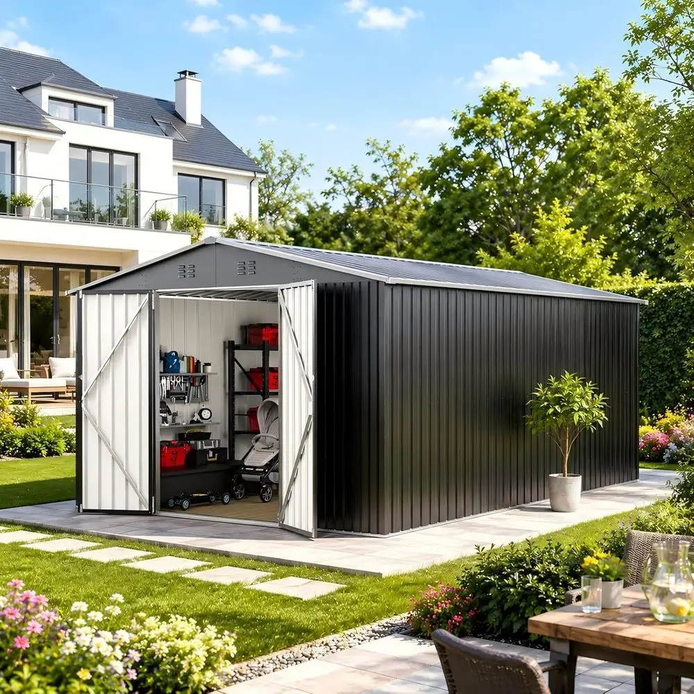 Durable Metal Outdoor Storage  - Gardening Tools review and price