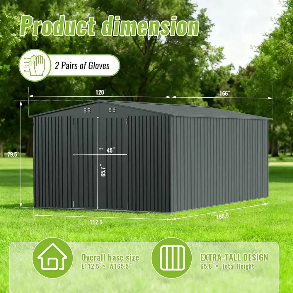 Durable Metal Outdoor Storage  - Gardening Tools review and price