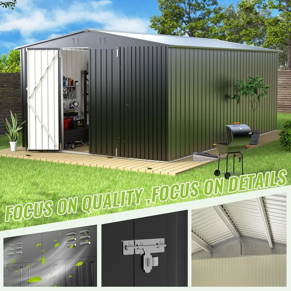 Durable Metal Outdoor Storage  - Gardening Tools review and price