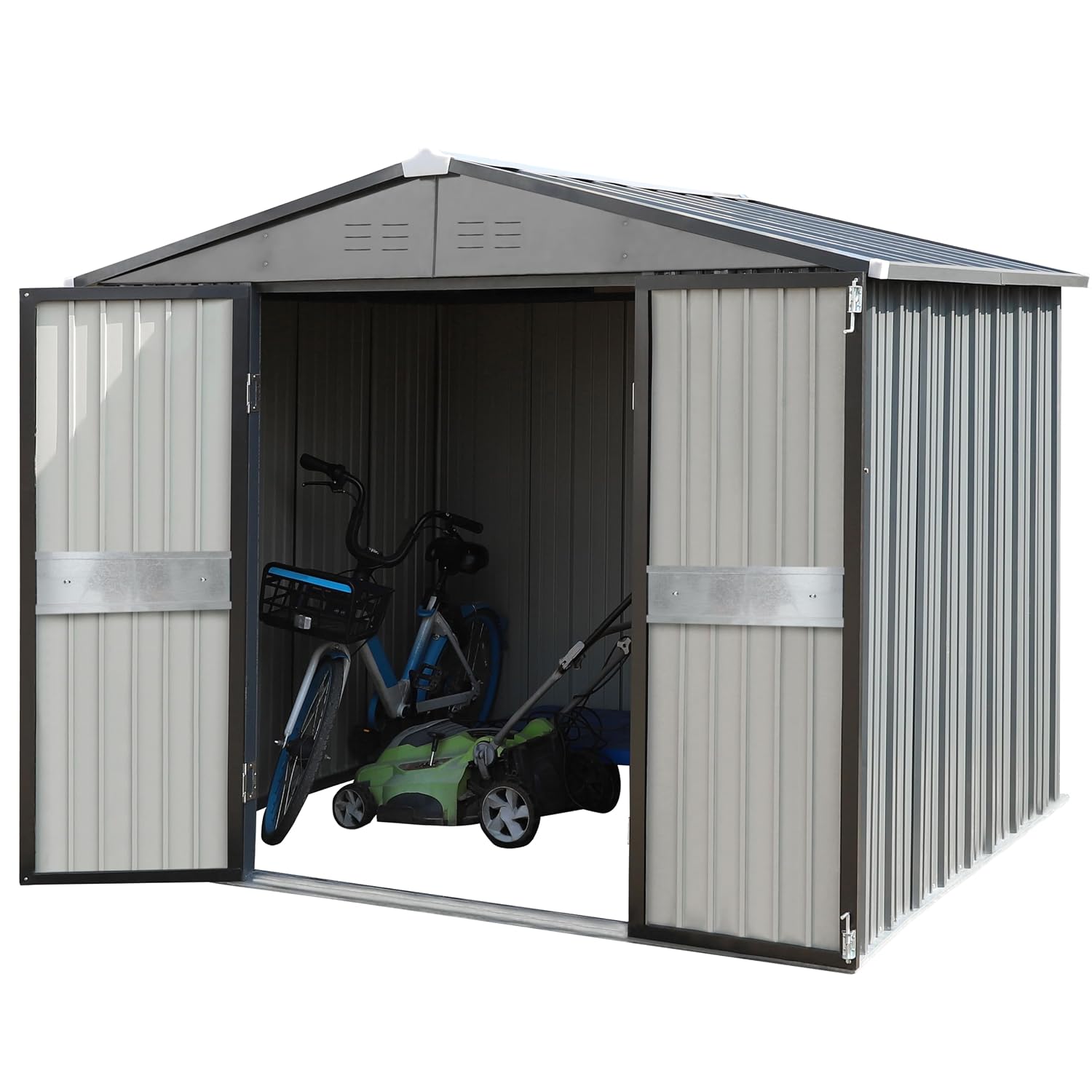 10' x 10' Outdoor Storage Shed - Gardening Tools review and price