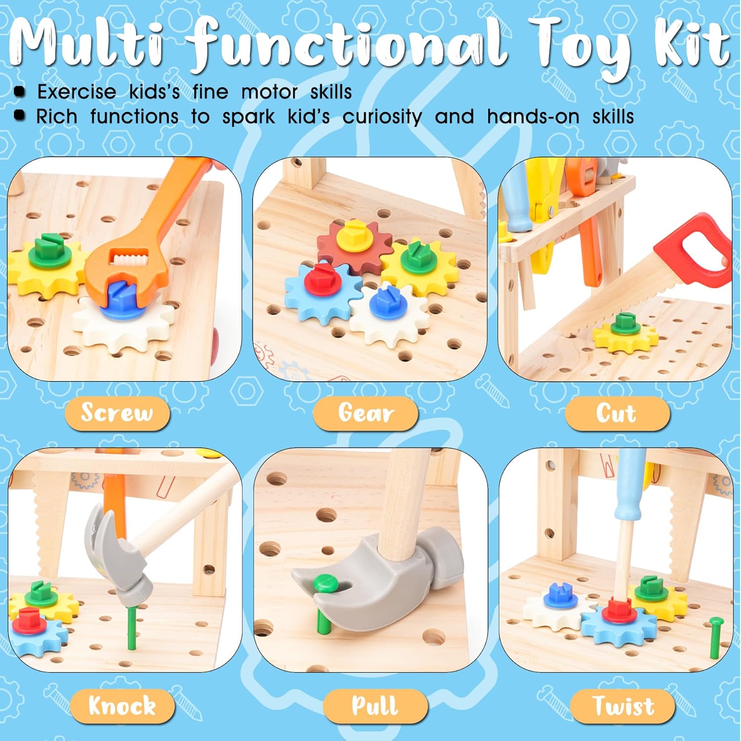Wooden Tool Bench for Kids,Mon - Gardening Tools For Toddlers review and price