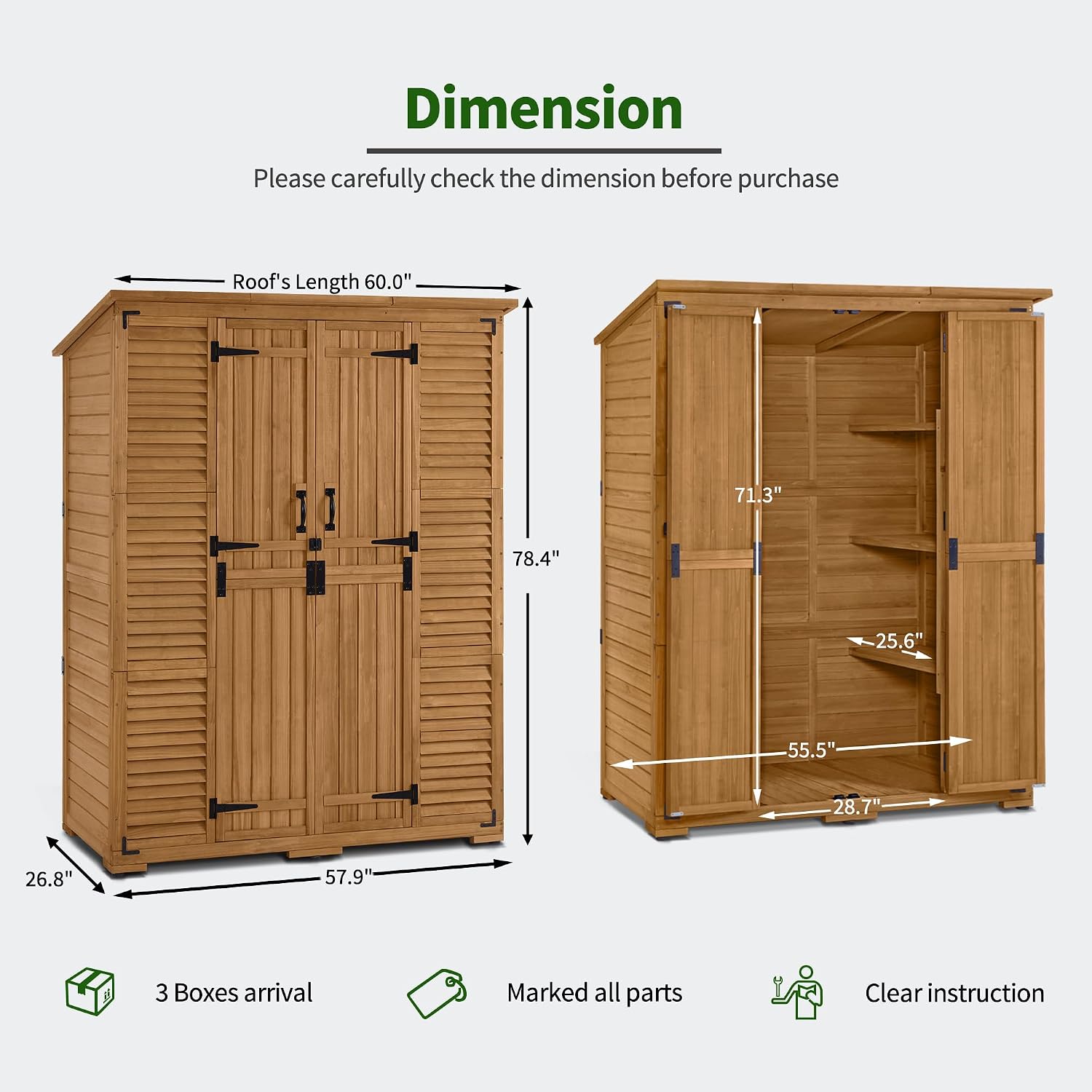 Outdoor Storage Cabinet with S - Gardening Tools review and price