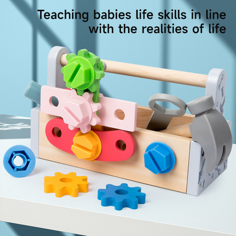 Children Toolbox Wooden Toys D - Gardening Tools For Toddlers review and price