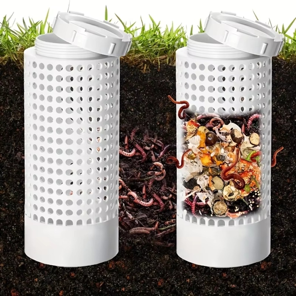 1pc Space-Saving PVC Earthworm - Compost Bin review and price