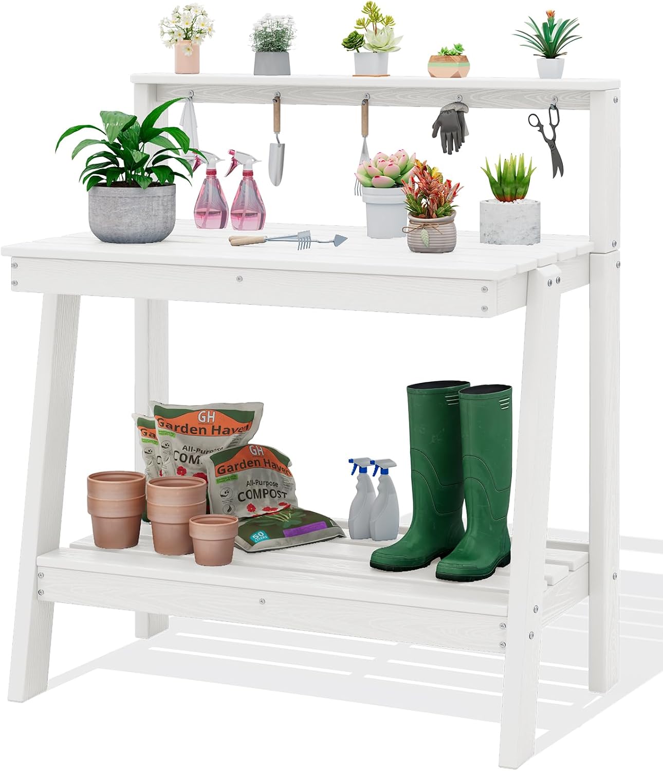 Outdoor Potting Bench with Sto - Gardening Tools Heavy Duty review and price
