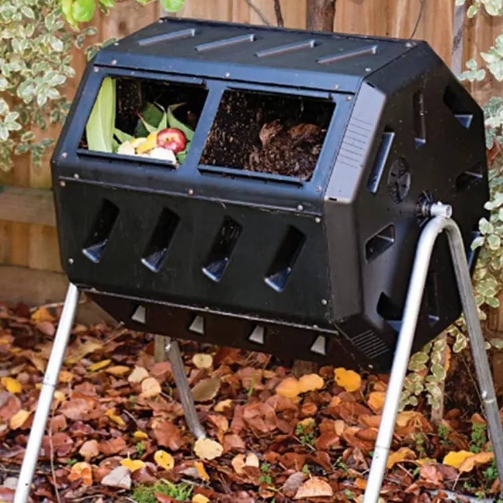 37 Gallon Dual Chamber Tumblin - Compost Bin review and price