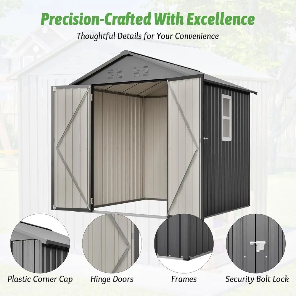 6x6 Galvanized Steel Outdoor S - Gardening Tools review and price