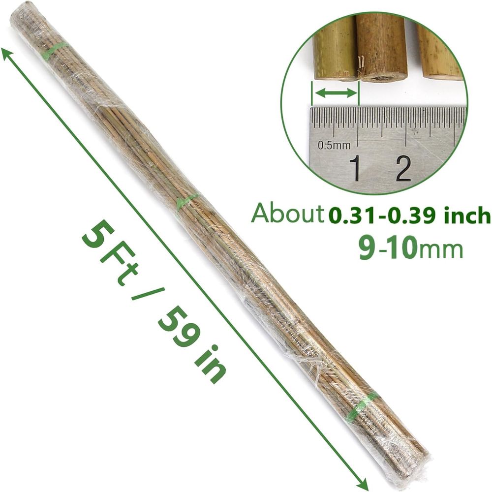 Set of 55 Bamboo Plant Stakes  - Plant Support Stake review and price