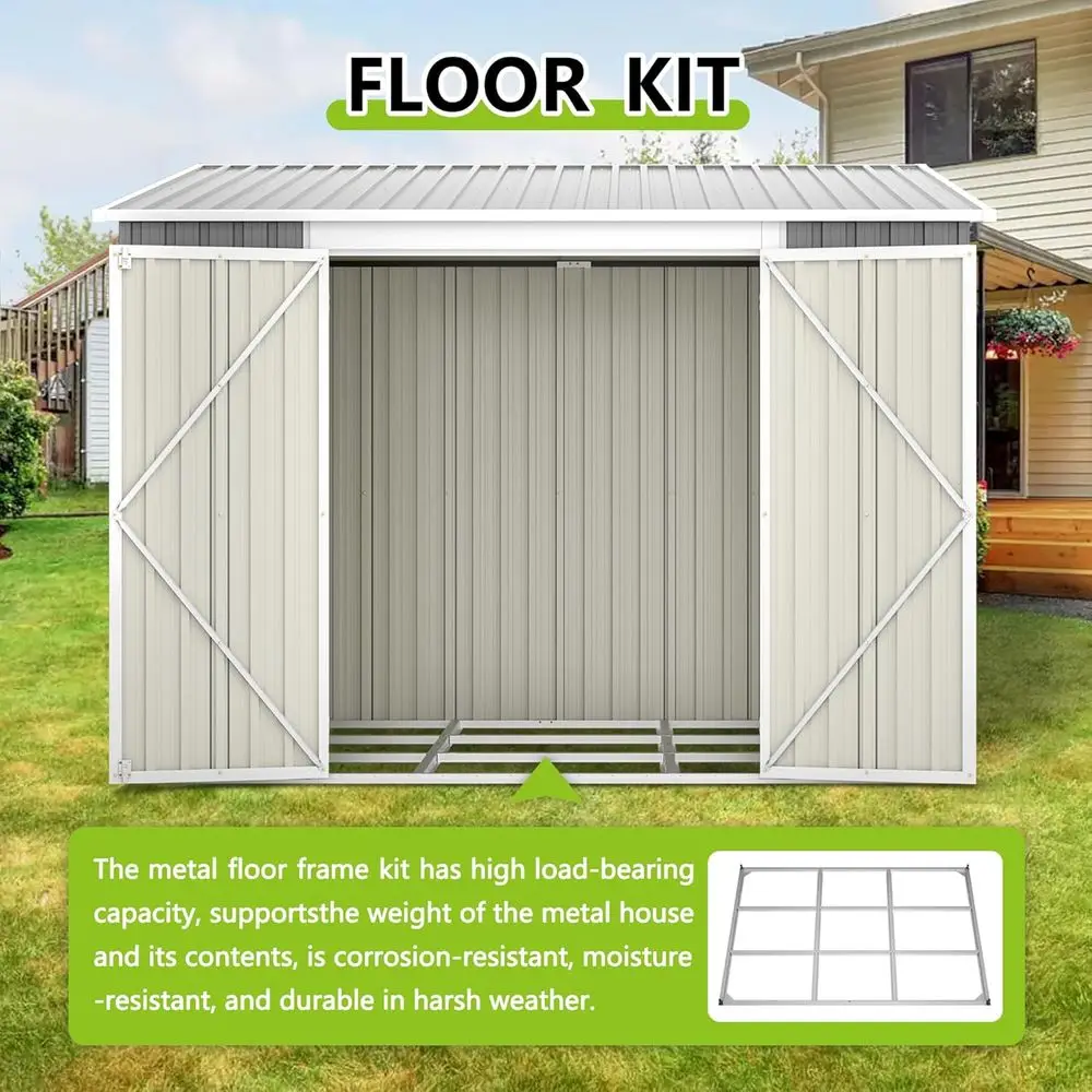 8ft x 6ft Outdoor Metal Storag - Gardening Tools review and price